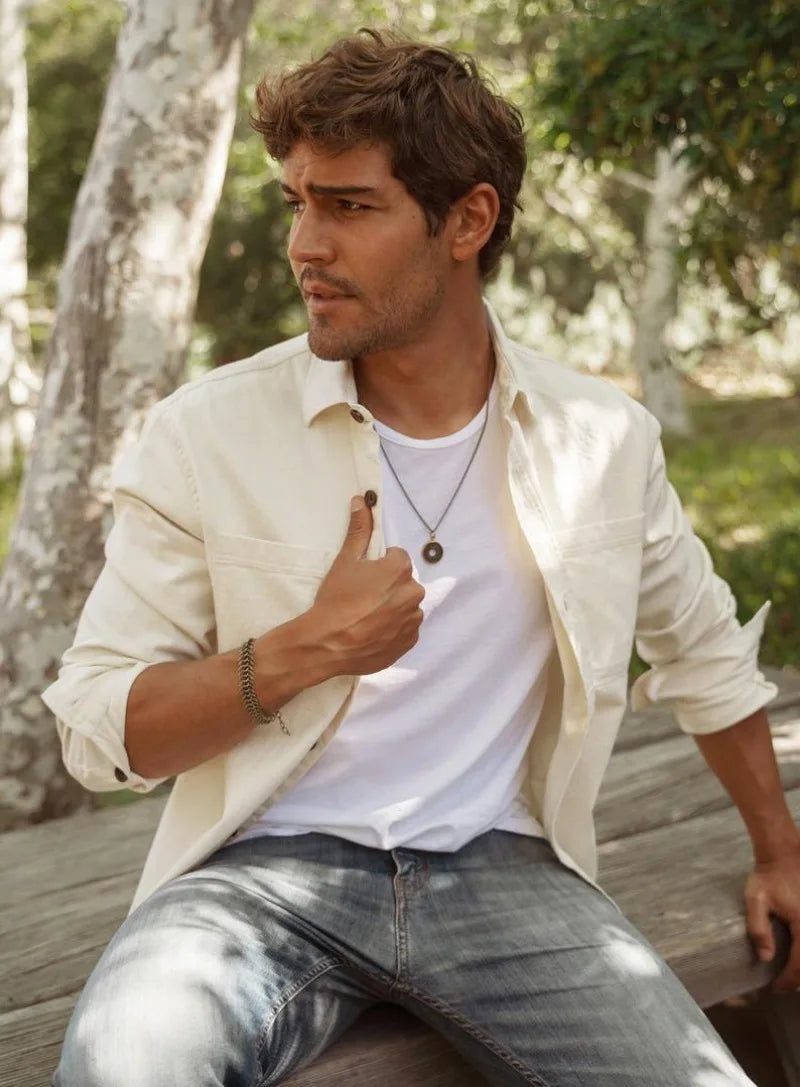 Men's Bracelet - Spine Shaped Brass Bracelet