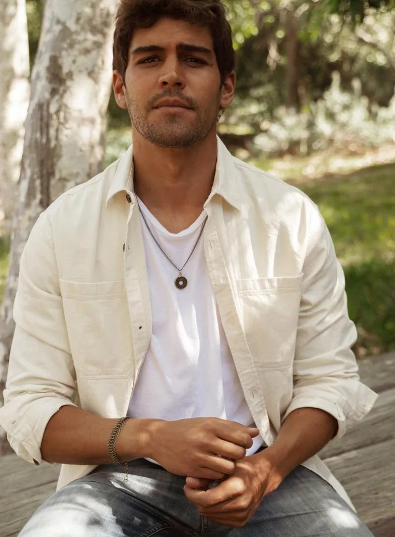 Men's Bracelet - Spine Shaped Brass Bracelet